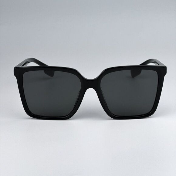 NEW Burberry BE4411D 300187 Black Dark Grey Square Women Sunglasses BE 4411D main image 4